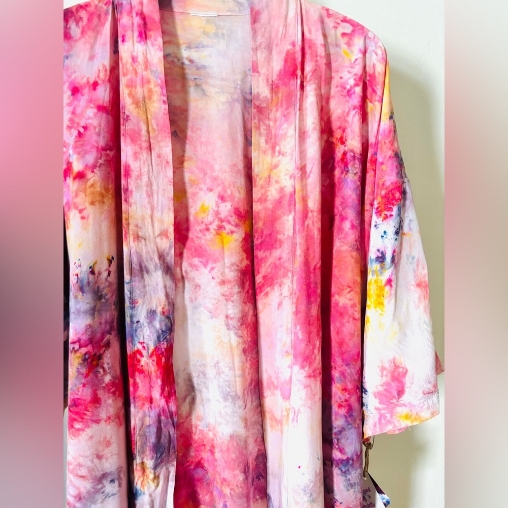 Hand Dyed Robe/Kimono - Picture 5 of 7
